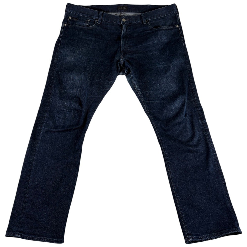 Polo Ralph Lauren Rick Slim Straight Jeans Mens 38x30 Blue Denim Y2K Streetwear